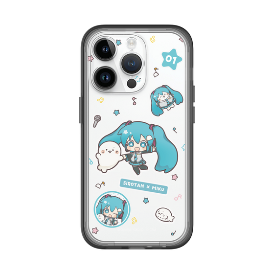 スリムプロテクションプレミアムケース［ しろたん×初音ミク - ステッカー ］
