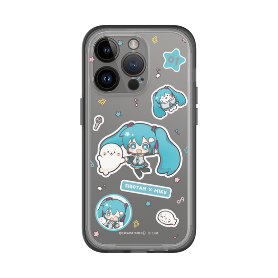 スリムプロテクションプレミアムケース［ しろたん×初音ミク - ステッカー ］