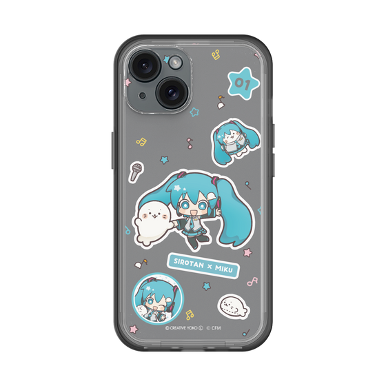 スリムプロテクションプレミアムケース［ しろたん×初音ミク - ステッカー ］