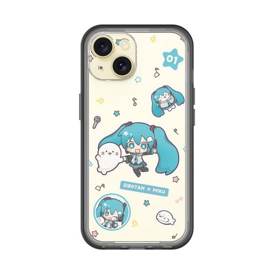 スリムプロテクションプレミアムケース［ しろたん×初音ミク - ステッカー ］