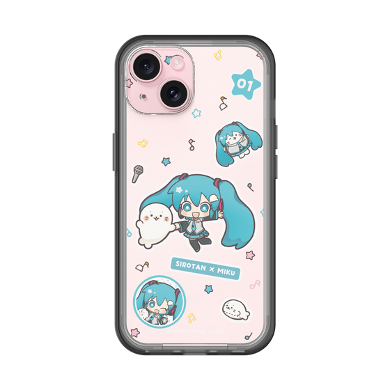 スリムプロテクションプレミアムケース［ しろたん×初音ミク - ステッカー ］