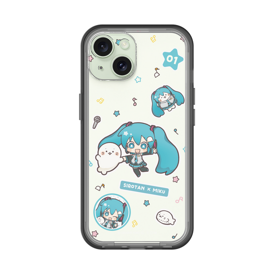 スリムプロテクションプレミアムケース［ しろたん×初音ミク - ステッカー ］