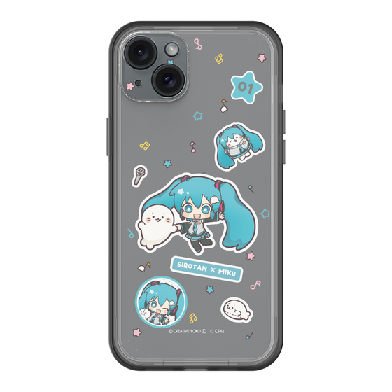 スリムプロテクションプレミアムケース［ しろたん×初音ミク - ステッカー ］