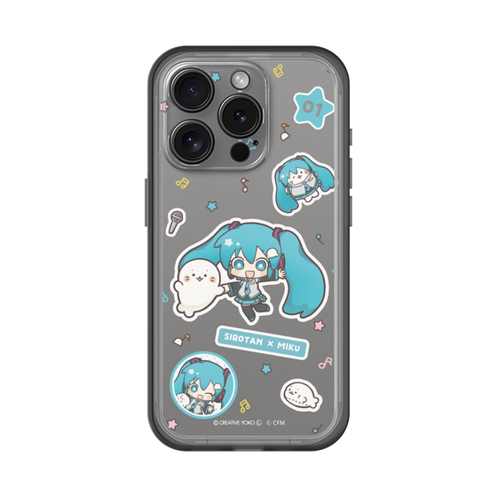 スリムプロテクションプレミアムケース［ しろたん×初音ミク - ステッカー ］