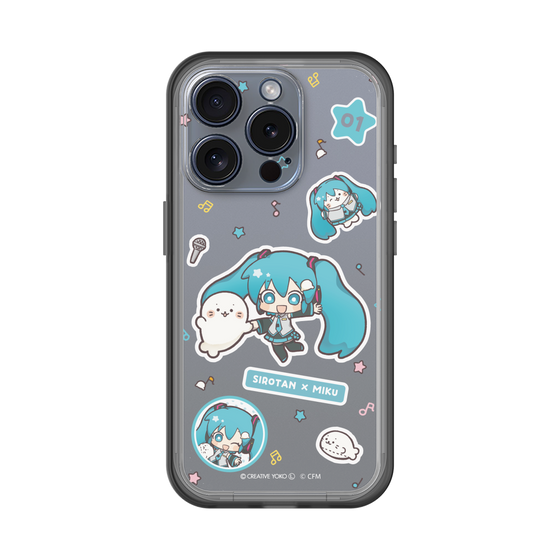 スリムプロテクションプレミアムケース［ しろたん×初音ミク - ステッカー ］