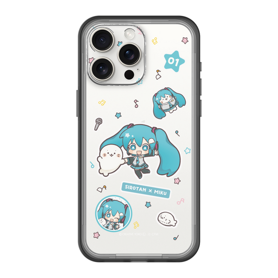スリムプロテクションプレミアムケース［ しろたん×初音ミク - ステッカー ］
