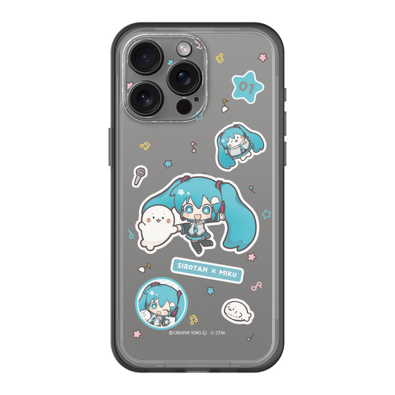 スリムプロテクションプレミアムケース［ しろたん×初音ミク - ステッカー ］