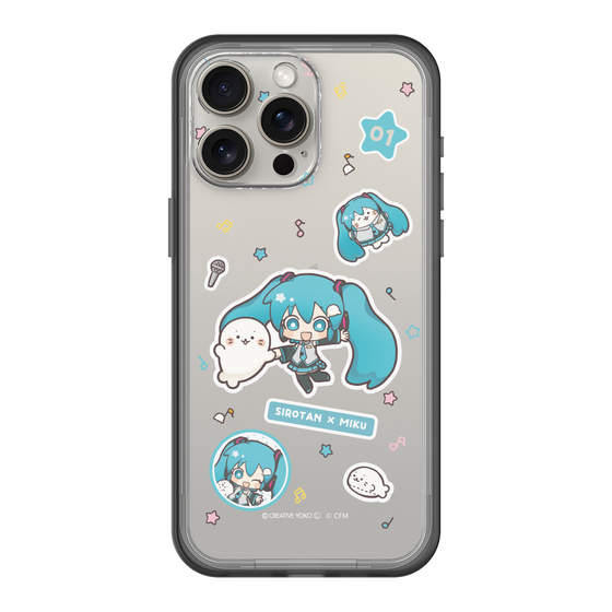 スリムプロテクションプレミアムケース［ しろたん×初音ミク - ステッカー ］