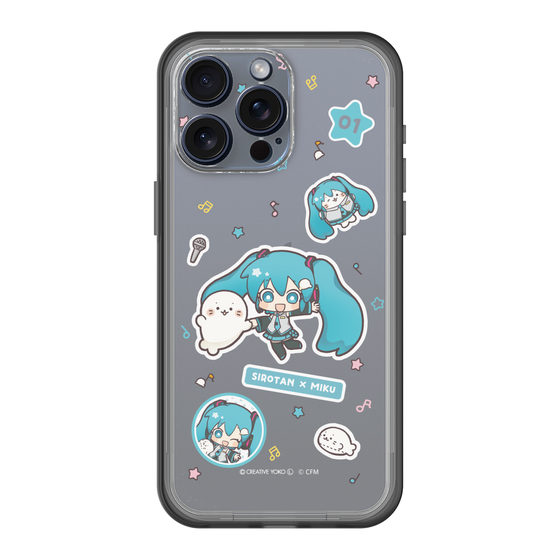 スリムプロテクションプレミアムケース［ しろたん×初音ミク - ステッカー ］