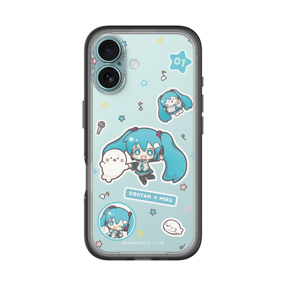 スリムプロテクションプレミアムケース［ しろたん×初音ミク - ステッカー ］
