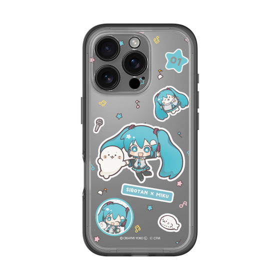 スリムプロテクションプレミアムケース［ しろたん×初音ミク - ステッカー ］