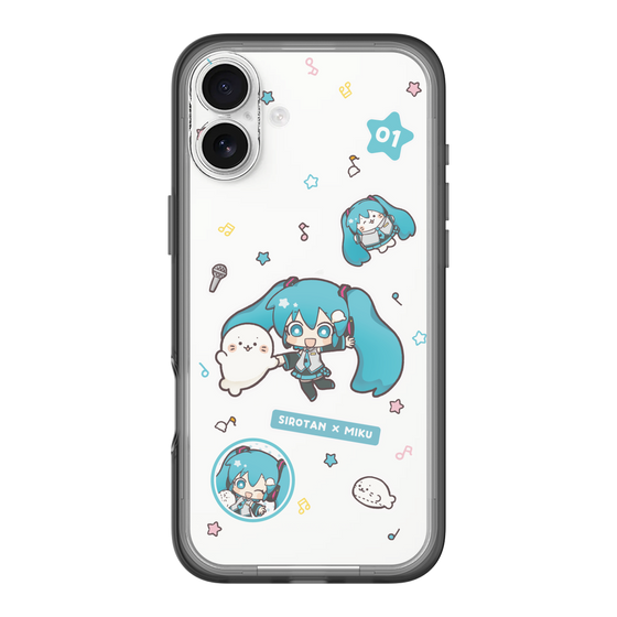 スリムプロテクションプレミアムケース［ しろたん×初音ミク - ステッカー ］