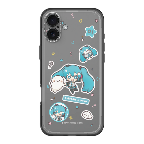 スリムプロテクションプレミアムケース［ しろたん×初音ミク - ステッカー ］