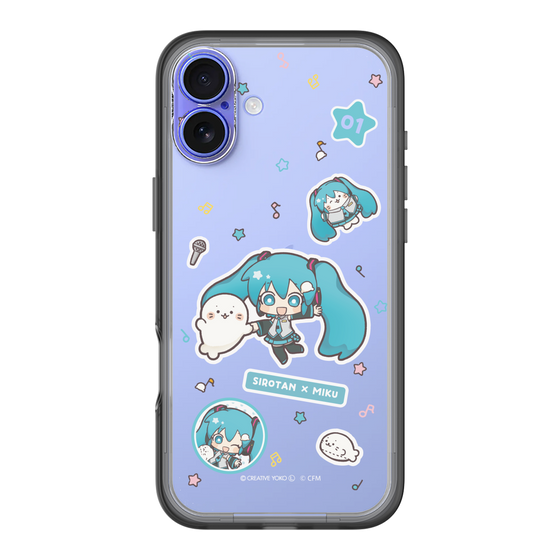スリムプロテクションプレミアムケース［ しろたん×初音ミク - ステッカー ］
