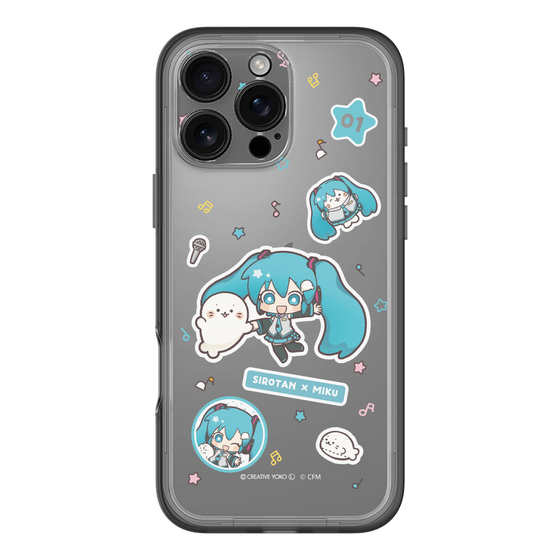 スリムプロテクションプレミアムケース［ しろたん×初音ミク - ステッカー ］