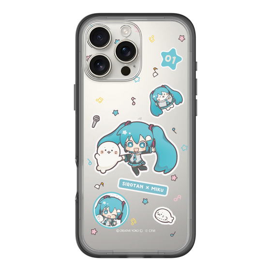 スリムプロテクションプレミアムケース［ しろたん×初音ミク - ステッカー ］
