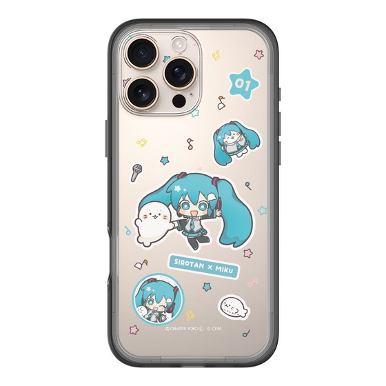 スリムプロテクションプレミアムケース［ しろたん×初音ミク - ステッカー ］