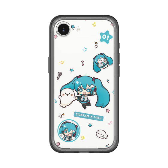 スリムプロテクションプレミアムケース［ しろたん×初音ミク - ステッカー ］