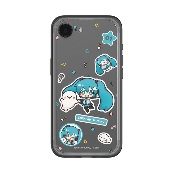 スリムプロテクションプレミアムケース［ しろたん×初音ミク - ステッカー ］