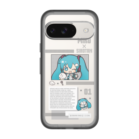 スリムプロテクションプレミアムケース［ しろたん×初音ミク - 初音ミク - インフォグラフィック ］