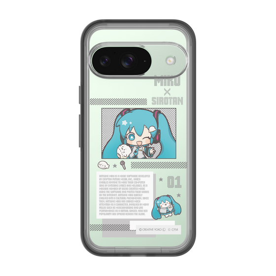 スリムプロテクションプレミアムケース［ しろたん×初音ミク - 初音ミク - インフォグラフィック ］