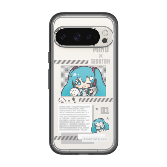 スリムプロテクションプレミアムケース［ しろたん×初音ミク - 初音ミク - インフォグラフィック ］
