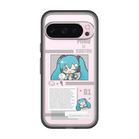 スリムプロテクションプレミアムケース［ しろたん×初音ミク - 初音ミク - インフォグラフィック ］