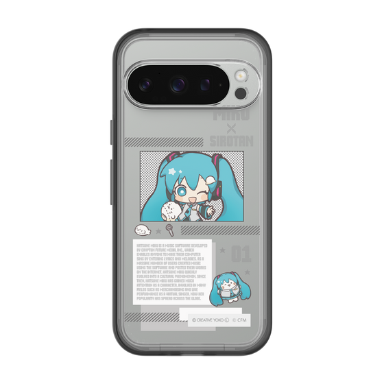 スリムプロテクションプレミアムケース［ しろたん×初音ミク - 初音ミク - インフォグラフィック ］