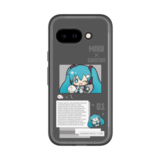 スリムプロテクションプレミアムケース［ しろたん×初音ミク - 初音ミク - インフォグラフィック ］