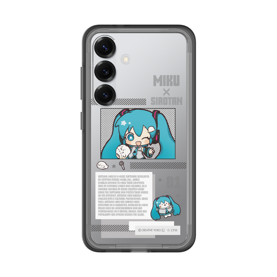 スリムプロテクションプレミアムケース［ しろたん×初音ミク - 初音ミク - インフォグラフィック ］