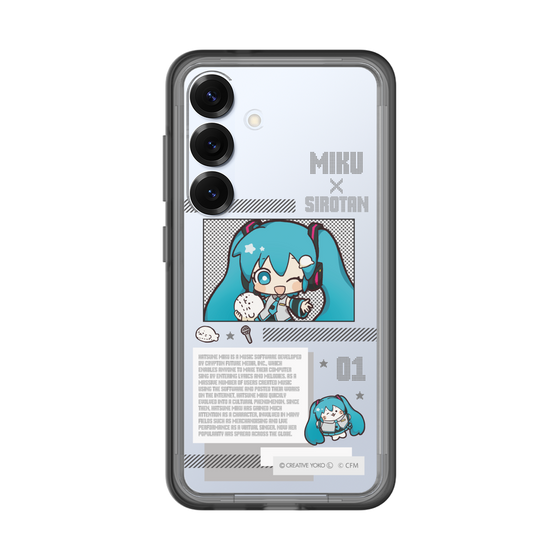 スリムプロテクションプレミアムケース［ しろたん×初音ミク - 初音ミク - インフォグラフィック ］