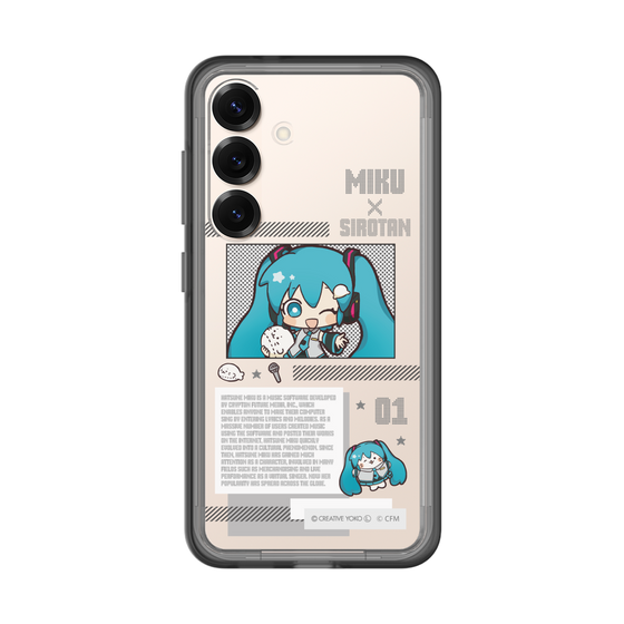 スリムプロテクションプレミアムケース［ しろたん×初音ミク - 初音ミク - インフォグラフィック ］