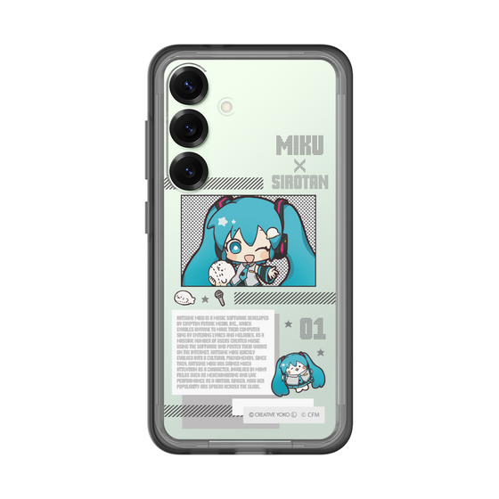 スリムプロテクションプレミアムケース［ しろたん×初音ミク - 初音ミク - インフォグラフィック ］