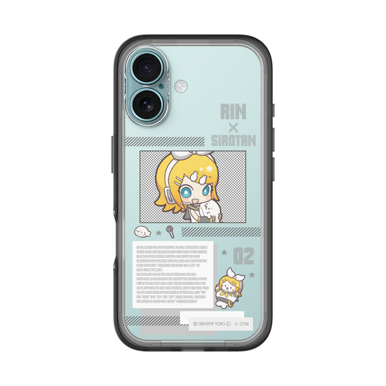 スリムプロテクションプレミアムケース［ しろたん×初音ミク - 鏡音リン - インフォグラフィック ］