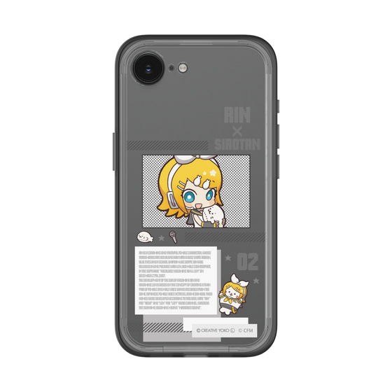 スリムプロテクションプレミアムケース［ しろたん×初音ミク - 鏡音リン - インフォグラフィック ］