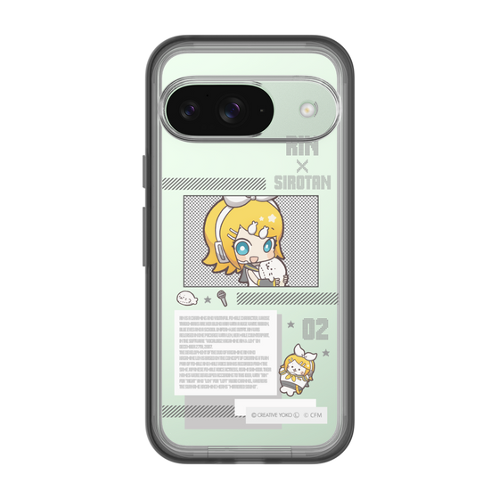 スリムプロテクションプレミアムケース［ しろたん×初音ミク - 鏡音リン - インフォグラフィック ］
