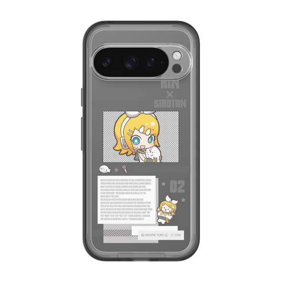 スリムプロテクションプレミアムケース［ しろたん×初音ミク - 鏡音リン - インフォグラフィック ］