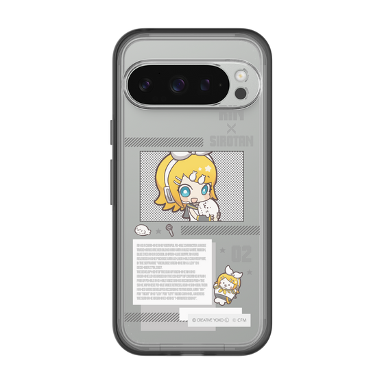 スリムプロテクションプレミアムケース［ しろたん×初音ミク - 鏡音リン - インフォグラフィック ］