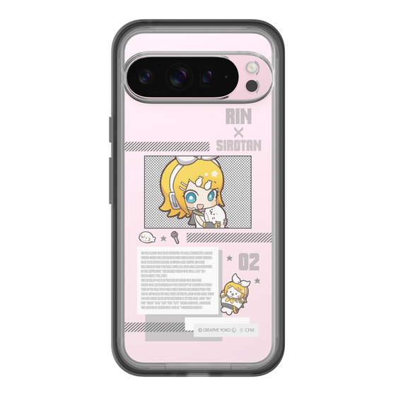 スリムプロテクションプレミアムケース［ しろたん×初音ミク - 鏡音リン - インフォグラフィック ］