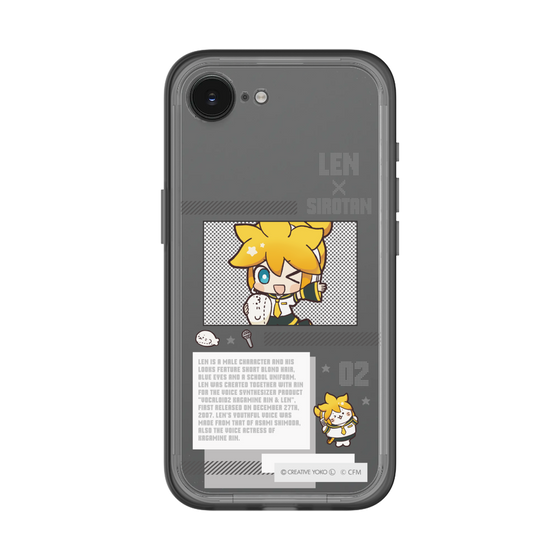 スリムプロテクションプレミアムケース［ しろたん×初音ミク - 鏡音レン - インフォグラフィック ］