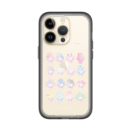 スリムプロテクションプレミアムケース［ マイメロディ50周年・クロミ20周年 - マイメロディ - ガーリーポップハート ］