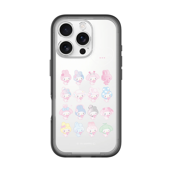 スリムプロテクションプレミアムケース［ マイメロディ50周年・クロミ20周年 - マイメロディ - ガーリーポップハート ］