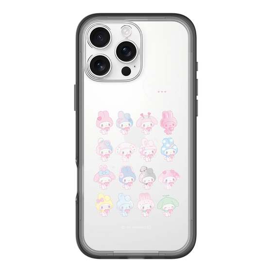 スリムプロテクションプレミアムケース［ マイメロディ50周年・クロミ20周年 - マイメロディ - ガーリーポップハート ］