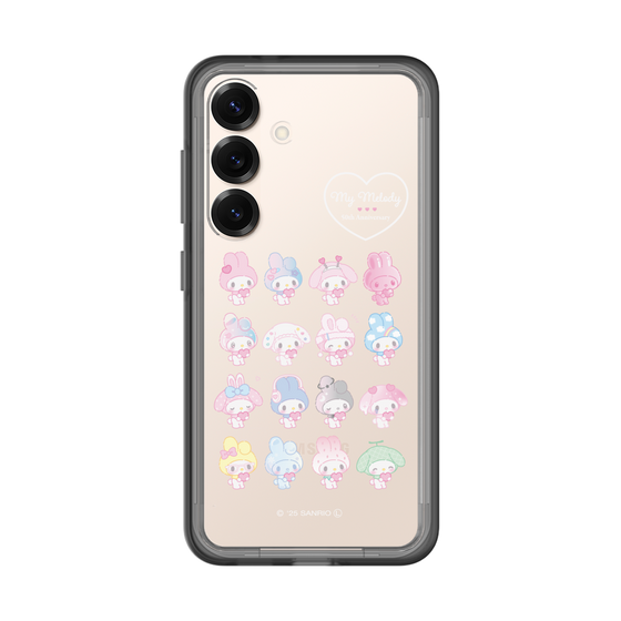 スリムプロテクションプレミアムケース［ マイメロディ50周年・クロミ20周年 - マイメロディ - ガーリーポップハート ］