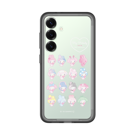 スリムプロテクションプレミアムケース［ マイメロディ50周年・クロミ20周年 - マイメロディ - ガーリーポップハート ］