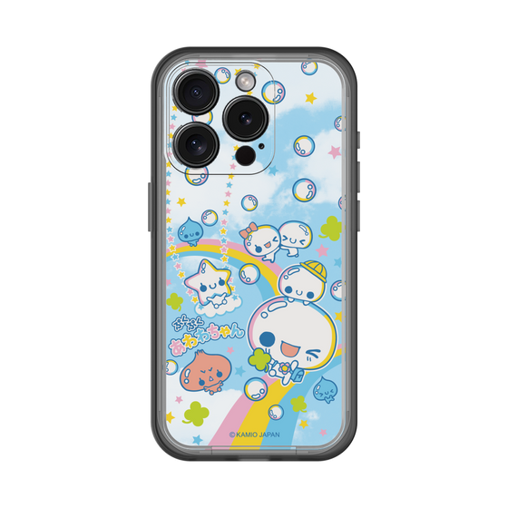 スリムプロテクションプレミアムケース［ ぷくぷくあわわちゃん - レインボー ］