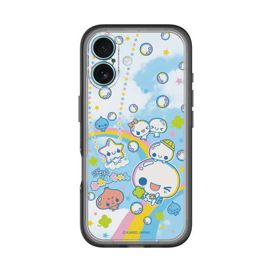 スリムプロテクションプレミアムケース［ ぷくぷくあわわちゃん - レインボー ］