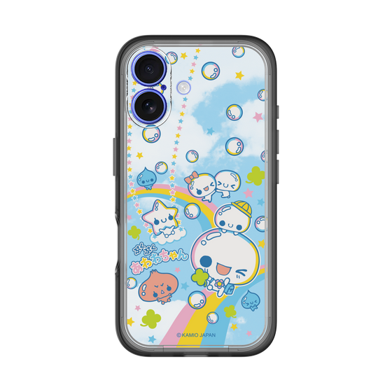 スリムプロテクションプレミアムケース［ ぷくぷくあわわちゃん - レインボー ］