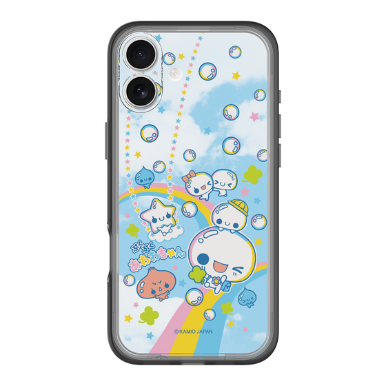 スリムプロテクションプレミアムケース［ ぷくぷくあわわちゃん - レインボー ］
