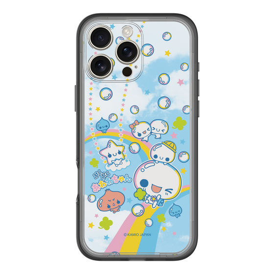 スリムプロテクションプレミアムケース［ ぷくぷくあわわちゃん - レインボー ］